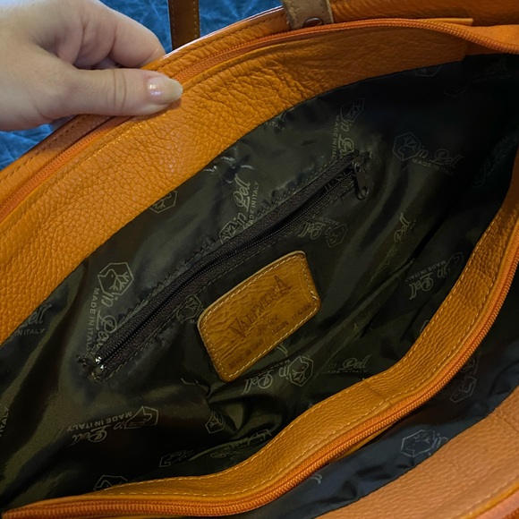 Valentina orange leather bag - Picture 6 of 9